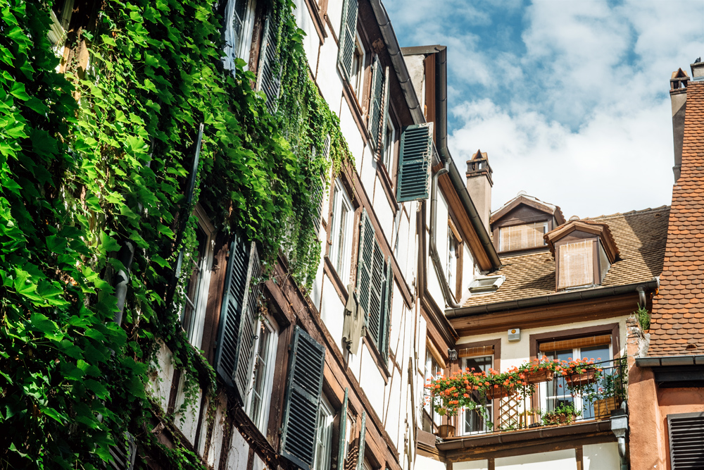 Strasbourg – Cour intérieure dans la vieille ville