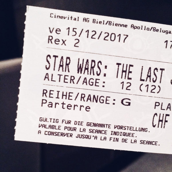 Au cinéma: Star Wars, the last Jedi