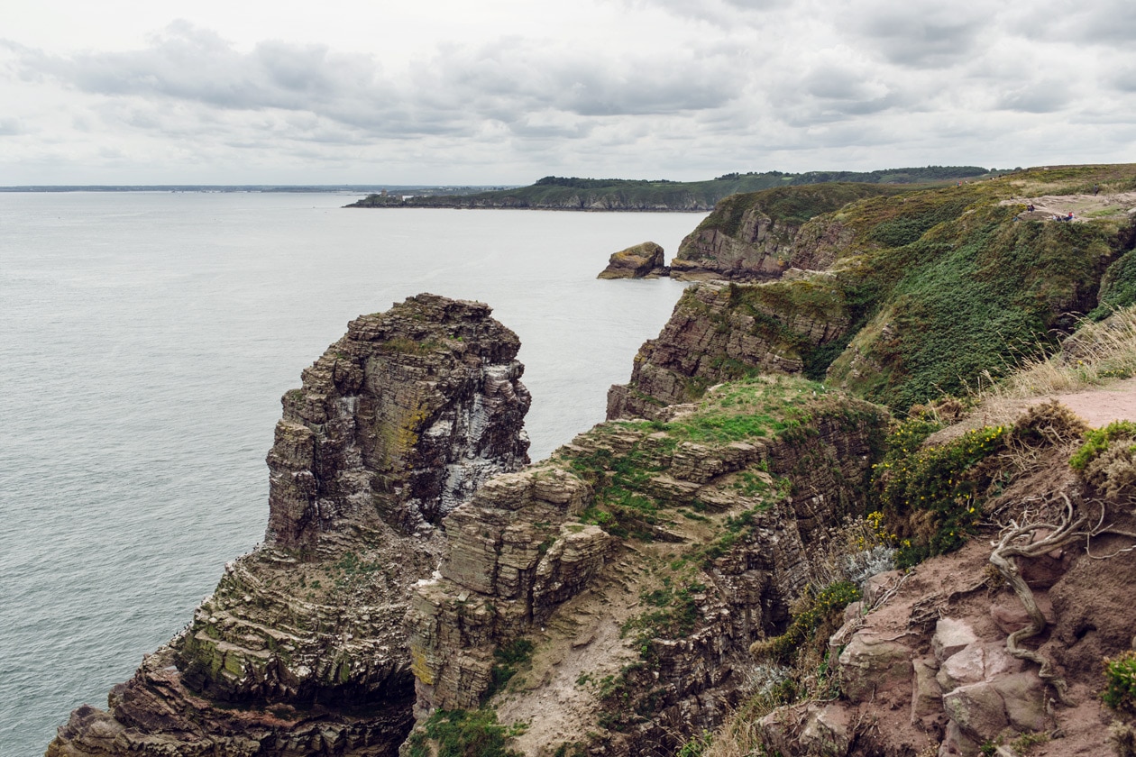 Bretagne, vue sur la côte et la Manche depuis le phare de Cap Fréhel